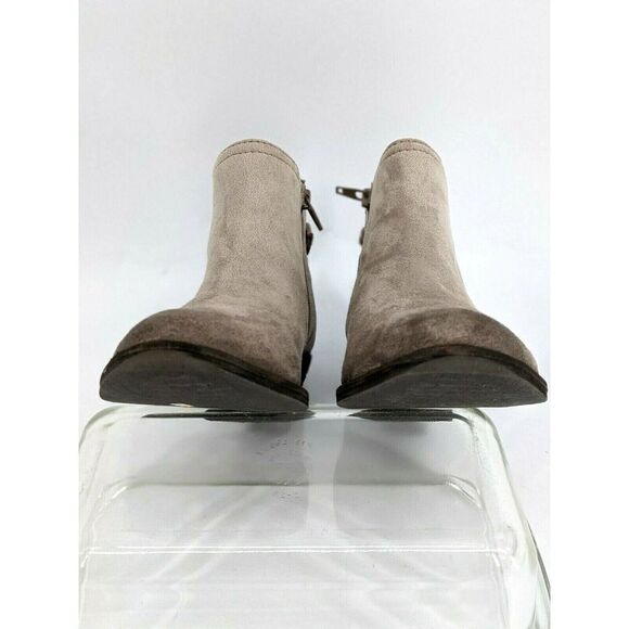 Zodiac Taupe Madison Ankle Bootie Vegan Faux Suede - Picture 4 of 12